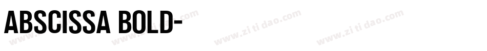 Abscissa Bold字体转换